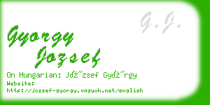 gyorgy jozsef business card